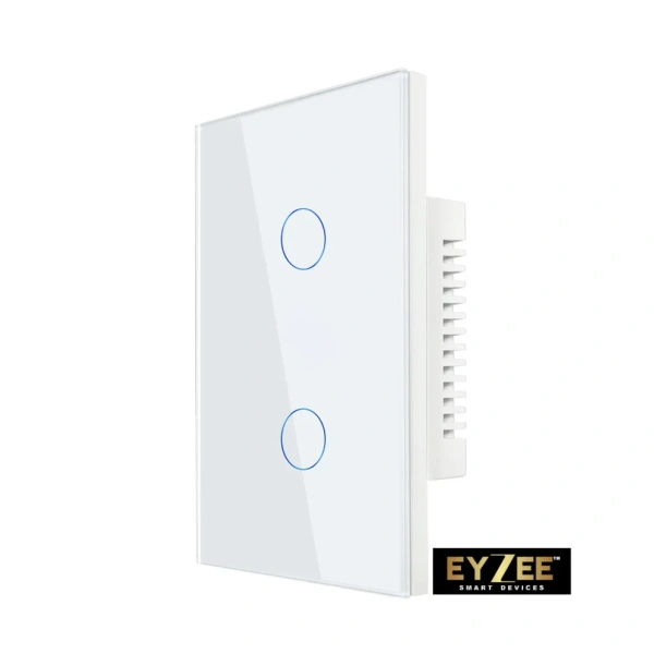 Eyzee Premium Smart Wall Switch 2 Gang Zigbee Wifi WHT